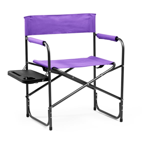 Ozark Trail Director Chair with Side Table, Purple
