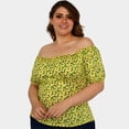 thumbnail image 1 of Blusa campesina talla extra, modelo 1783 (Amarillo floreado) amarillo 42 Roman Fashion Blusa extra 1783, 1 of 5