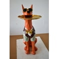 thumbnail image 5 of Happy Hostess Dog Resin Statue with Orange and White Finish 19" x 9" x 28"H, 5 of 11