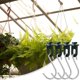 thumbnail image 5 of Clips giratorios para invernadero, clips de fijación para invernadero con ganchos en S de acero inoxidable para plantas colgantes de jardín al aire libre de plástico (100 piezas), 5 of 5