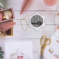 thumbnail image 6 of 3drose, Letter Z Personal Monogrammed Damask Pattern-personalized Initial, 3 inch Snowflake Porcelain Ornament, 6 of 7