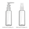thumbnail image 4 of MINISO 2 pieces Travel kit Bottle Set, Portable Plastic Multipurpose Cosmetic Toiletries Travel Refillable Bottles and jars, 4 of 5