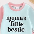 thumbnail image 4 of Towmus Baby Boy Girl Fall Clothes Set Color Block Long Sleeve Letter Print Sweatshirt Pants Toddler Outfits 12 18 24 Months 2T 3T, 4 of 4
