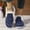 Blue, variant on Women's House Slippers - Fur Lined & Anti-Slip Rubber Sole for Indoor Outdoor Comfort