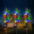 thumbnail image 4 of Luz De Decoración Navideña Para Jardín, Luz Solar De Estaca Para árbol De Navidad Resistente Al Agua IP65, Fácil De Usar, 2 Uds., Luces Solares De Suelo Para Jardín, 4 of 7