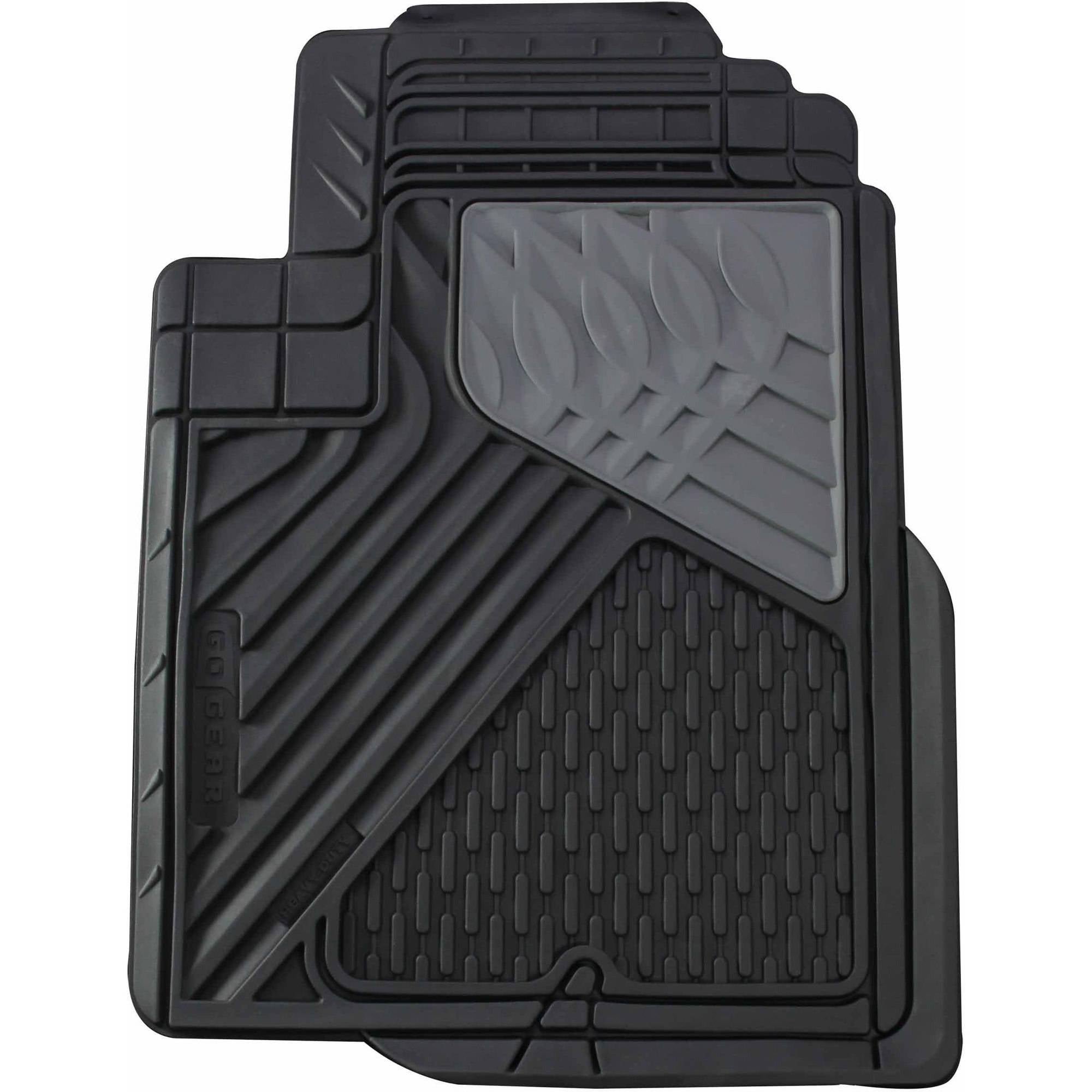 Go Gear Heavy Duty Rubber Mat Mid Truck Black 4 Piece Set