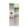 thumbnail image 3 of THY COLLECTIBLES 4 Pairs Colorful Fiberglass Non-Slip Reusable Family Chopsticks Dishwasher Safe, Perfect for Chinese, Korean & Japanese Meals - 2 Short 7.8", 2 Long 9.5" Dinosaurs, 3 of 4