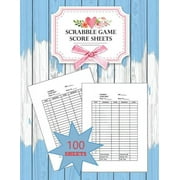 CHARITA DAMI Scrabble Score Sheet : 100 pages scrabble game word building for 2 players scrabble books for adults, Dictionary, Puzzles Games, Scrabble Score Keeper, Scrabble Game Record Book, Size 8.5 x 11 Inch (Paperback)