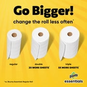 Bounty Essentials Paper Towels Select-A-Size, 2 Triple Rolls, White, 162 Sheets Per Roll