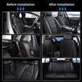 thumbnail image 5 of HQBQBUG Car Seat Covers Custom Fit for Volkswagen/VW Jetta 2007-2025:Front Set Waterproof Leather Seat Cushion Protector,Luxury Auto Interior Accessories Black,Front Seat, 5 of 8