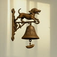 thumbnail image 6 of DAMAI Dachshund Dog Welcome Door Bell, Retro Witch & Dachshund Dinner Bell Outdoor, Vintage Cast Iron Bell Door Ring Hanging Ornament Shopkeepers Bell for Doors Opening Porch Front Door, 6 of 7