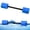 bule, variant on Adoreal Aquatic Exercise Dumbbells Water Dumbbell Pool Resistance Aquatic Fitness Barbells with 4 High-Density EVA Foam Pool Weights Dumbbells, for Water Aerobics Weight Loss blue Short 1 EVA