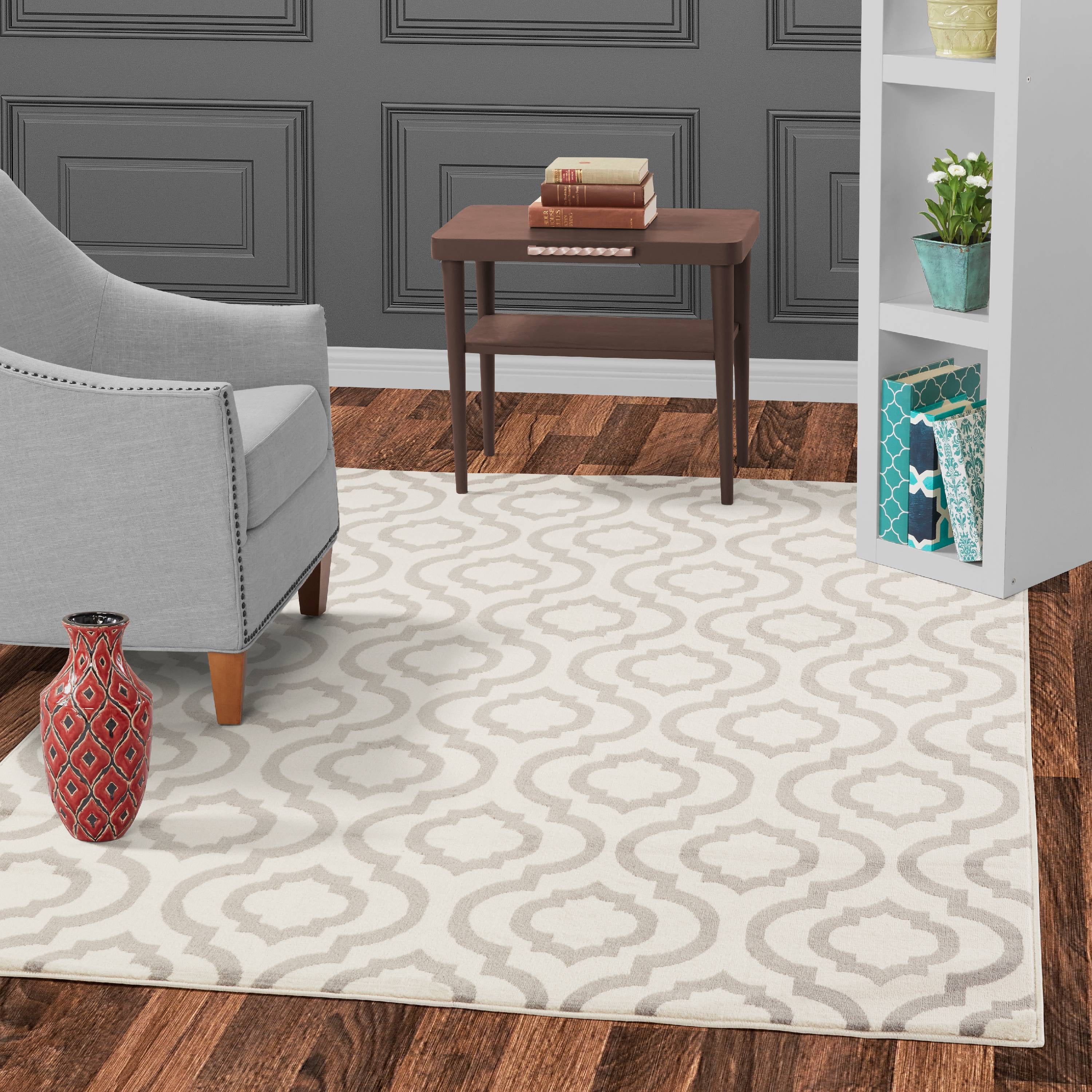 Diagona Designs Contemporary Geometric Moroccan Trellis Design Area Rug