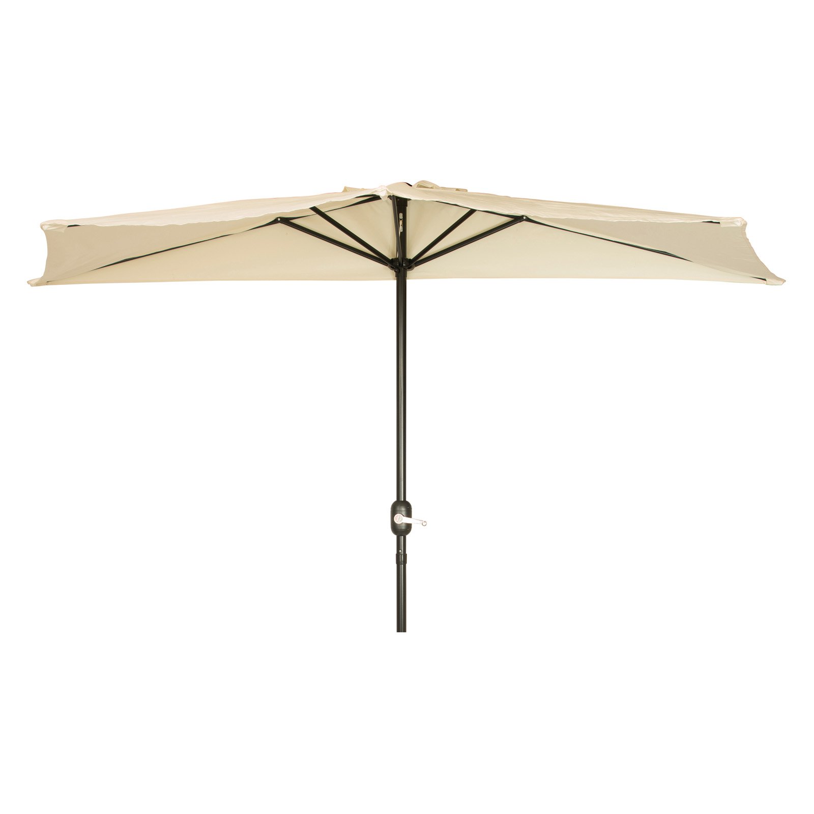 Patio Half Umbrella 9' by Trademark Innovations (Beige) Walmart