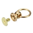 thumbnail image 4 of Unique Bargains 6x8mm Ball Head Stud Rivets Screw Back with O Ring, 12Pack Button Nipple Rivet, Gold Tone, 4 of 4
