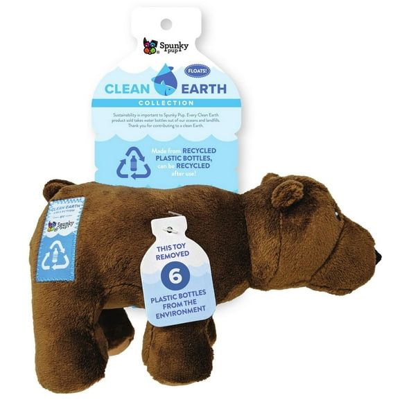 Jouet pour chien ours en peluche Clean Earth - 100 % durable