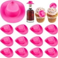 thumbnail image 5 of Gmogad Mini Cowboy Hats, 24PC Mini Cowboy Hats 5.5cm Party Favors Doll Accessories Western Theme Decor for Costumes Crafts Festivals Adjustable Denim, 5 of 7