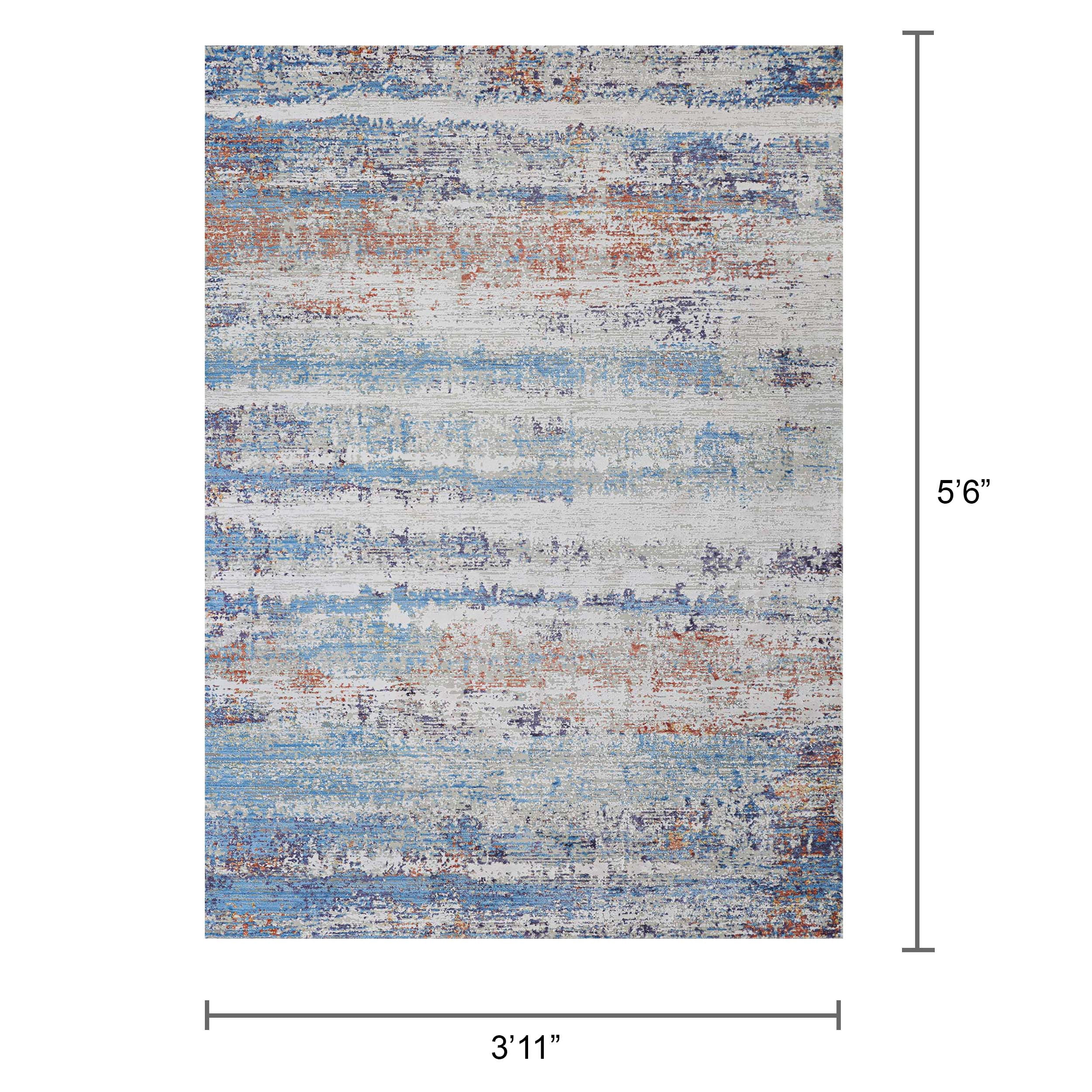 Couristan Vibrata Rythmic Multi-Pastels Area Rug