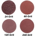 thumbnail image 3 of 40pcs 2-Inch Quick Change Roll Lock Sanding Dics Surface Conditioning Discs for Die Grinder Surface Rust Paint Removal, Grit 24/60/120/240, 3 of 7