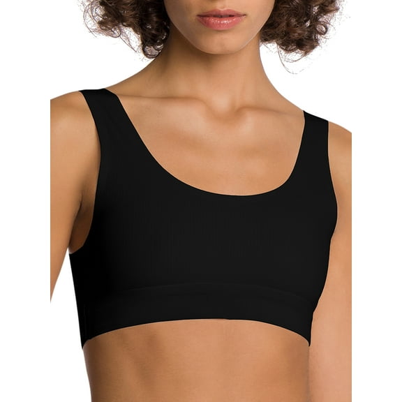 Wolford womens  Beauty Cotton Scoop Neck Bralette, m, Black