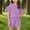 Purple, variant on ZOYOEN Girls Trendy Outfits Set- Quick-Dry Casual Short Sleeve Shirts and Drawstring Shorts Kids Summer Clothes Red Size 4-14
