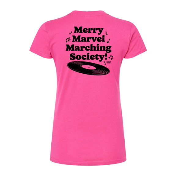 Marvel The Avengers - Merry Marching Society - Juniors Fitted Graphic T-Shirt