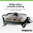 thumbnail image 4 of Presto Electric Skillet with Glass Lid, Nonstick Multi-Cooker, 16 Inch, Black, 4 of 11