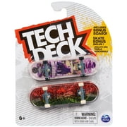 Tech Deck, Fingerboard 2-Pack, Real Skateboards, Collectible and Customizable Mini Skateboards, Kids Toys for Ages 6 and up