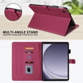 thumbnail image 4 of For Samsung Galaxy Tab A9 8.7 inch Release 2023 (SM-X110/SM-X115) Case, Rhombus Pattern Multiple Viewing Angles Stand Slim Folio Cover (Red), 4 of 6