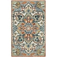 thumbnail image 4 of SAFAVIEH Aspen Caroline Southwestern Area Rug, Blue/Rust, 9' x 9' Square, 4 of 8