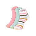 thumbnail image 3 of GoldToe Edition Women's Fuzzy Stripe Short Crew Socks Assorted, 3 Pairs, Size 6-9, 3 of 8