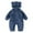 Blue, variant on Baby Fleece Jumpsuit Toddler Cute Bear Snowsuit New Born Fuzzy Furry Romper Fall Winter Warm Clothes Cozy Soft Outfit