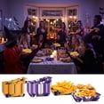 thumbnail image 2 of SIYTUAU Halloween Paper Food Tray Disposable Corn Chips Hot Dog Popcorn Container 12 Pack Black Orange Pumpkin Ghost Design Party Supplies, 2 of 6