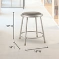 thumbnail image 3 of National Public Seating 6400 Series Tabouret 18 Pouces Supporte 300 Livres, Gris, 3 of 8