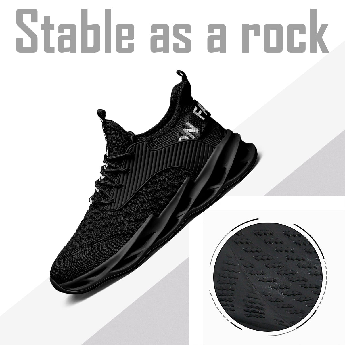 ZUTY Womens Training Running Shoes Breathable Non Slip Fashion Sneakers for Gym Workout Tennis Walking Sports Black 8