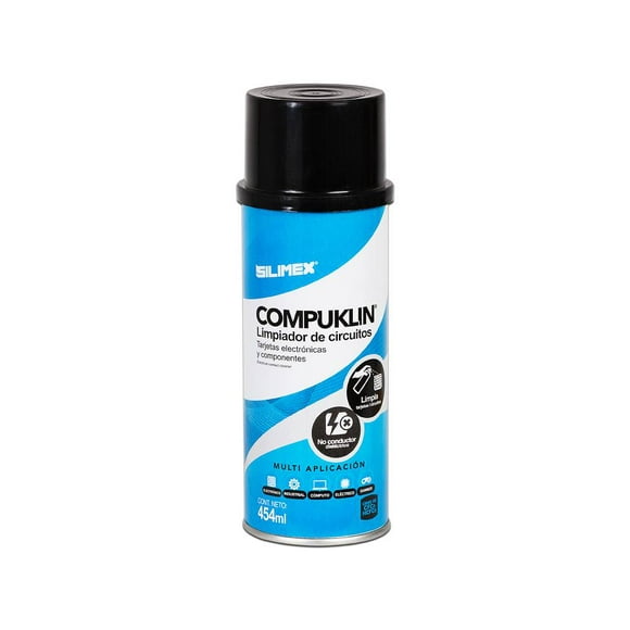 Limpiador dieléctrico para tarjeta electrónica Silimex, 454ml. Silimex COMPUKLIN