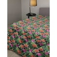 thumbnail image 2 of Botanical Down Alternative Comforter, Tropical and Colorful Palm Leaves Monstera Banana Leaf Exotic Green Flora, Microfiber Quilt for All Season, 5 Sizes, Multicolor, by Ambesonne, 2 of 3