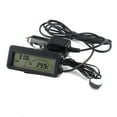 thumbnail image 1 of 1PCS 12V Digital LCD Car Thermometer Inside/Outside Temperature Gauge Meter green, 1 of 7