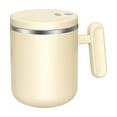thumbnail image 2 of Xecvkr Stainless Steel Rechargeable Mixing Cup 400ml USB Automatic Stirring for Coffee Protein Shakes Orange Beige White, 2 of 7