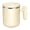 Beige, variant on Stainless Steel Rechargeable Mixing Cup for Coffee and Protein Shakes 400ml Capacity USB Powered Double Wall Insulated Beige