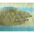 thumbnail image 4 of oneOone Tissu en Viscose Chiffon Imprimé Chevron Ikat au Mètre 42 Pouces de Large, 4 of 4