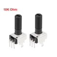 thumbnail image 5 of Uxcell Potentiometer 10K Ohm Variable Single Turn Rotary Half Shaft Design 5 packs, 5 of 5