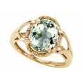thumbnail image 2 of Tommaso Design� Oval 10x8mm Green Amethyst Ring, 2 of 9