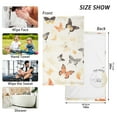 thumbnail image 2 of Butterflies Yellow Hand Towel Bath Towels Face Towels Cotton Absorbent for Home Hotel Spa Swimming Yoga Sports, 2 of 7