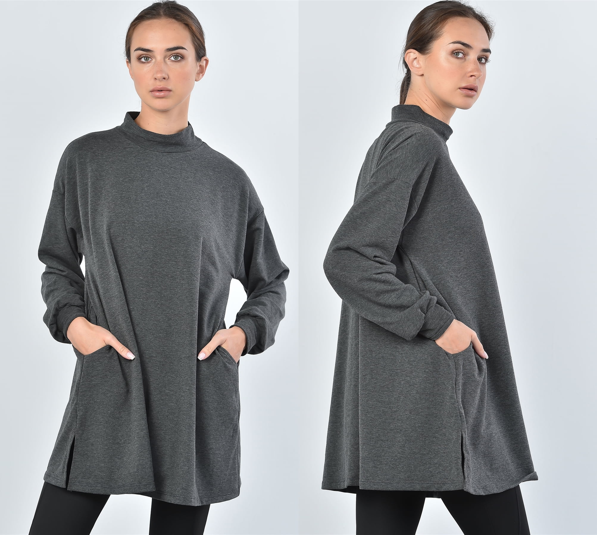 cotton tunic sweatshirt