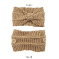 thumbnail image 2 of Knitted Button Headband Knotted Crochet Hairband Winter Earmuffs Wide Head Wraps, 2 of 3