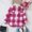 Pink, variant on Swuxness Toddler Fall Casual Jackets Long Sleeve Print Button Closure Mid-Length Windbreaker Coat