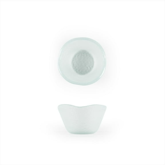 Glass Dinnerware dia.3.25" h:2" 4 oz. Round Frosted Glass Ramekin (Set of 4)