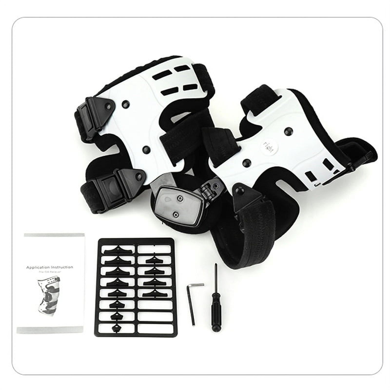 OA Hinged Support Right Knee Braces, Black & White