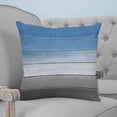 thumbnail image 4 of Pillow Covers 16x16 Set of 2, Blue Gray Throw Pillow Covers Decorative Couch Cushion Cover, Vintage Farmhouse Gradient Wooden Grain Art Microfiber Soft Square Pillowcases for Bedroom Living Room Sofa, 4 of 7